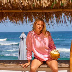 เสื้อสเวตเชิ้ตแขนยาวแบบลำลองสำหรับทุกเพศ ยี่ห้อ BEAM ผ้าถัก สไตล์หลวม ระบายอากาศได้ดี เป็นมิตรกับสิ่งแวดล้อม ผลิตตามแบบ ODM ผ้าโพลีเอสเตอร์ผสมคอตตอน - Product Image 4