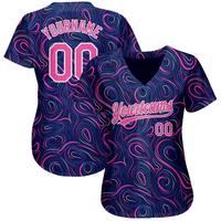 Grosir Jersey cetak 3D kustom bersirkulasi Pria & Wanita seragam bisbol & sofbol pakaian olahraga dengan desain sublimasi