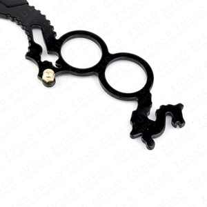 OEM Custom Double Ring Handle Folding Straight <b>Razor</b> Stainless Steel Professional Barber Shaving Tool for Salon Use - Product Image 4