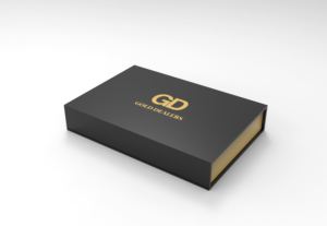 Caja de regalo negra con tapa magnética, bajo MOQ, directo de fábrica, caja dorada con logo personalizado para empaque de electrónica de consumo - Product Image 2