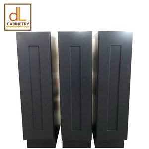 Armoires de base de cuisine moderne American Standard bleu gris Shaker Tiroir en bois Charnière coulissante Porte-épices en contreplaqué Nouvelle arrivée - Product Image 1