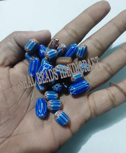 Best Fancy Designed <b>Blue</b> Lampwork & <b>Crystal</b> Glass Beads Variety of Shades for <b>Bracelet</b> & Jewelry Making - Product Image 1
