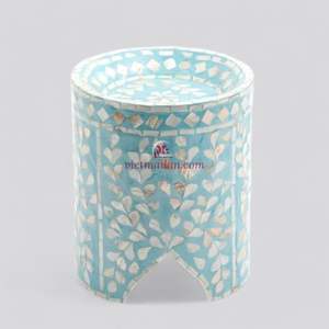 ฐานวางเค้กทำมือจากไม้ไผ่เคลือบมุก  เป็นมิตรกับสิ่งแวดล้อม  ของตกแต่งโต๊ะรอมฎอนสำหรับขนมหวานและของหวาน  จากเวียดนาม - Product Image 4