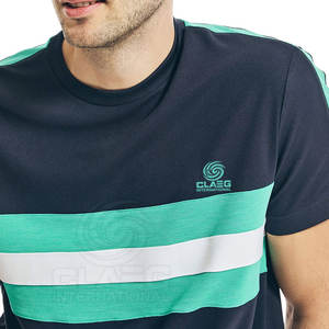 आकस्मिक उपयोग के लिए पुरुषों की शर्ट शॉर्ट आस्तीन कस्टम लोगो और प्रिंटिंग के साथ क्रू निक कॉलर टी शर्ट - Product Image 5