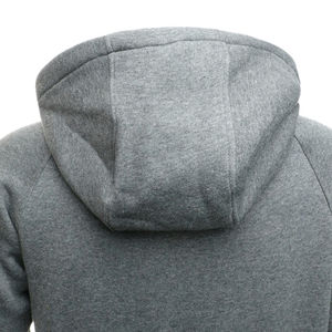 Sweat à capuche zippé 100% coton vierge surdimensionné pour hommes impression personnalisée motif solide polaire matériel hiver sweats à capuche pour hommes - Product Image 4