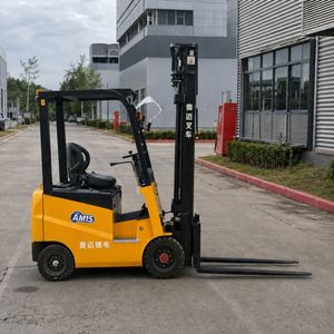 Mini chariot élévateur à fourche pas cher de 1,5 tonne, à trois roues, à batterie, chariot élévateur électrique Li-ion pour entrepôt frigorifique - Product Image 6