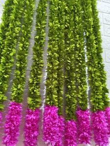 Guirnalda de flores de jazmín artificiales Diwali hogar templo decoración boda del sur de la India cadena Floral boda moda cumpleaños telón de fondo - Product Image 5