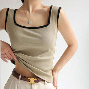 Débardeur pour femme de haute qualité, tissu de bambou en coton respirant et léger avec empiècements en maille, grande taille disponible. - Product Image 5