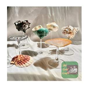 Copa de vino de concha Natural hecha a mano, copa de concha marina decorativa para Celebración de aniversario de boda - Product Image 6