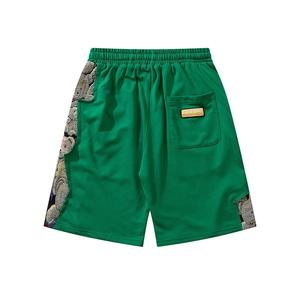 <b>Jogger</b> Sports Wash Mens <b>Shorts</b> Custom Blank Sweat <b>Short</b> Drawstring Acid Wash Raw Edgs Vintage Plain French Terry Fleece - Product Image 2