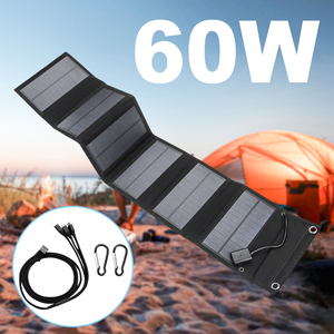 SMARAAD Mini Zonnepanelen 60W 50W 30W Buiten Waterproof Oplaadbare USB <span class=keywords><strong>5V</strong></span> Oplader Draagbare Opvouwbare Zonnepanelen - Product Image 2