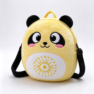 Peluche panda jaune unique, peluche panda ronde, jouet panda, peluche panda aux grands yeux - Product Image 4