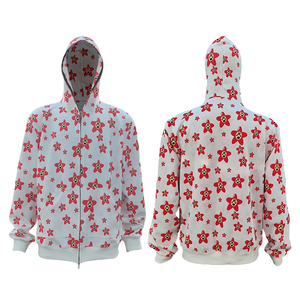 Diseño personalizado de cara completa Zip Up Hoodie All Over Print Hoodie doble capa cremallera sudadera Streetwear Casual Hoodies - Product Image 2