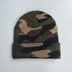 Wholesale Winter Warm Acrylic Knitted <b>Beanie</b> Cap Knit Camouflage Print <b>Beanie</b> With Custom Logo Men <b>Women</b> latest style <b>beanies</b> - Product Image 4