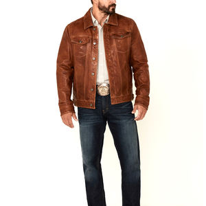 แจ็กเก็ตหนังสำหรับผู้ชายแจ็คเก็ตแบบมีซิปสำหรับฤดูหนาว - Product Image 2