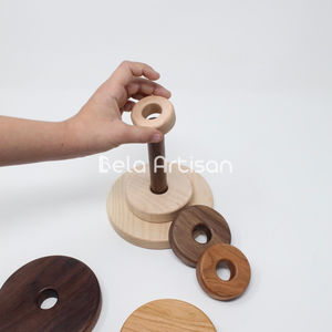 Juguete de Madera DIY de 10 Pisos para Actividades Cognitivas Montessori, Juego Educativo para el Desarrollo del Pensamiento y Competencia en Niños - Product Image 5