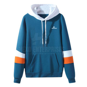 Color Block Drawstring Sudadera con capucha de manga larga Moda Regular Manga completa Hombres Sudaderas con capucha para la venta en línea - Product Image 1