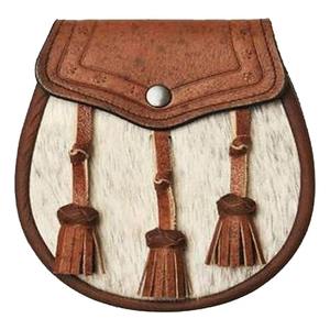 Sporran de tartán adornado con borlas elegantes y bordado intrincado perfecto para las Tierras Altas tradicionales - Product Image 3