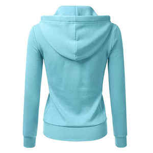 Haute Qualité Personnalisé Coton À Manches Longues Fermeture Éclair Plus La Taille Hiver Chaud Confortable Femmes Hoodies - Product Image 2
