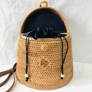 Mochila de mimbre natural, producto Premium, artesanía de artesano de Vietnam - Product Image 4