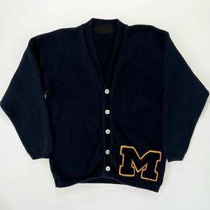 Vente en gros de pulls cardigan pour hommes OEM, tricot pur, col en V, respirants, confortables, avec couleur personnalisée - Product Image 5