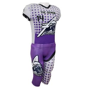 Conjuntos Deportivos de Fútbol Americano Personalizados por Sublimación, Unisex, de Algodón, Talla Grande XL, Transpirables, de Secado Rápido, con Estampado - Product Image 3