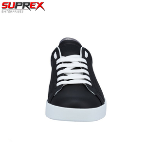 รองเท้าผ้าใบลำลองผู้ชาย Suprex Enterprises รุ่น Portofino สีดำ/เงิน ลายเสือดาว พื้น PU ป้องกันกลิ่น น้ำหนักเบา แบบผูกเชือก - Product Image 2