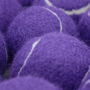 Balle de tennis de sport de couleur violette personnalisée en caoutchouc souple extérieur plage Badminton laine chien jouet pour animaux de compagnie balle de tennis en gros OEM ODM - Product Image 2