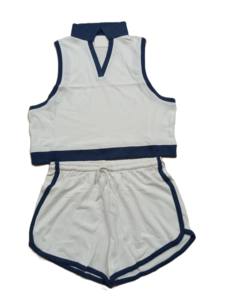 Ensemble robe à manches courtes pour filles 100% coton col rond robes d'été décontractées - Product Image 4