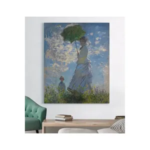 Fida Monet Femme et enfant avec parasol, impression sur toile - Product Image 6