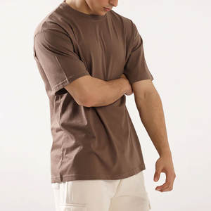 T-shirts surdimensionnés Teints unis Nouveau style Ras du cou Vente en gros T-shirt surdimensionné blanc pas cher Disponible en plusieurs couleurs et tailles - Product Image 6