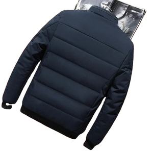 Chaqueta de invierno a la moda para hombre con cuello levantado, Abrigo acolchado de algodón, forro de piel de otoño, patrón de camuflaje, logotipo frontal - Product Image 1