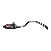 JFGRACING Pot d'échappement durable en acier inoxydable pour moto KLX110 KLX110L 2012-2024, pièce en aluminium 6061 pour moto tout-terrain