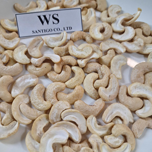 Usine directe SANTIGO noix de cajou cassées Kaju Badam noix de cajou WS blanc fendu délai court - Product Image 1