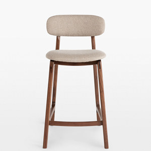 Taburete de Bar clásico Muebles de madera de teca Silla de Bar-Cani - Product Image 1