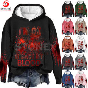 2025 nuevas sudaderas con capucha de personalización para mujer Sudadera con capucha de gran tamaño de corte bajo con hombros caídos - Product Image 3