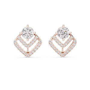 Vintage Classic Natural Kite Shape Cut Moissanite Gemstone <b>Stud</b> Earring For Women 925 Sterling <b>Silver</b> Handmade Designer Earring - Product Image 2