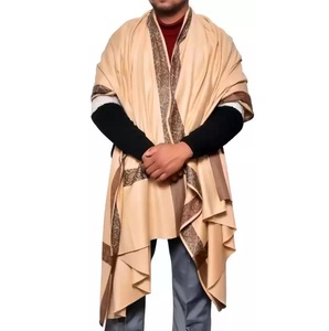 Men Cashmere Wool 100% <b>Wrap</b> Winter Pashmina <b>Shawls</b> Solid Wool Made Pashmina Warm Plaid Mens <b>Shawl</b> - Product Image 4