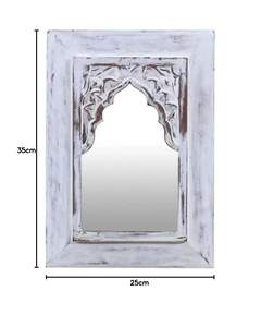 กรอบกระจกตกแต่งผนังแกะสลักด้วยไม้เนื้อแข็งกรอบกระจกวินเทจสำหรับห้องนอนผนังกระจกห้องรับประทานอาหารห้องนั่งเล่น - Product Image 2