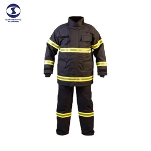 Pakaian Keselamatan Sertifikat CE Setelan Pemadam Kebakaran Setelan Tahan Api