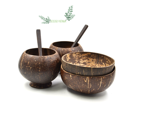 La tasse de noix de coco artisanale avec paille au prix le moins cher | Tasses à boire en coquille de noix de coco par Eco2go Vietnam - Product Image 4
