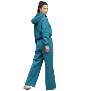 Venta al por mayor 2025 de tamaño personalizado de alta calidad ligero con capucha Casual pulóver de las mujeres chándal OEM servicio de otoño Jogging trajes - Product Image 2
