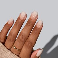 Faux ongles à presser, crème vanille, courts carrés, ombré pêche, 32 pièces |   Ongles naturels de qualité salon, tenue de plus de 2 semaines, pose en 10 minutes