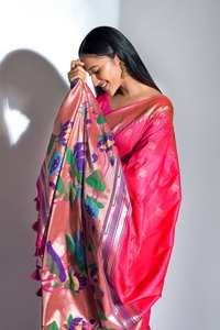 Venta caliente boda Festival desgaste nupcial Banarasi seda suave Saree colorido impreso para ropa de mujer - Product Image 2