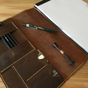 Executive Zippered <b>Holder</b> <b>Leather</b> Organizer Pocket /Portfolio <b>A4</b> Files Folder for <b>Document</b> <b>Leather</b> LPF-0352 - Product Image 4