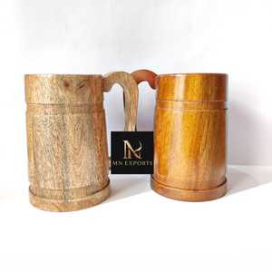 Handmade Wooden Vacuum Insulated Beer <b>Mug</b> Classic Design Durable Eco-Friendly Portable Camping Parties Home Use Boiling Water - Product Image 4