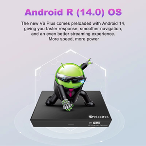 กล่องทีวีอัจฉริยะ VseeBox V6 Plus ระบบ Android 14 แรม 4GB ความจุ 64GB ชิปประมวลผล Amlogic S905Y5 Quad Core รองรับ 5G WiFi BT5.0 เครื่องเล่นสื่อสตรีมมิ่ง กล่องรับสัญญาณ - Product Image 4