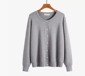Cárdigan Casual de Otoño para Mujer, Tejido Fino de Viscosa, Transpirable, con Botones y Cuello Redondo, para un Estilo Práctico - Product Image 5