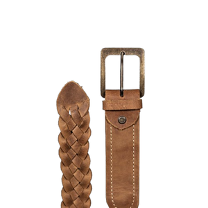 Cinturones Trenzados de Cuero Genuino de Alta Calidad para Hombre 2026, Cinturón Casual Negro con Logotipo Personalizado, Patrón Tejido, Venta al Por Mayor OEM - Product Image 6