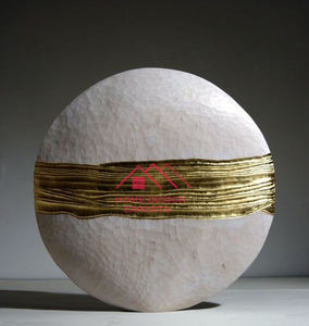 Vase en métal fini pour la maison Centre de table Pièces Décor Vases en métal Coulée d'aluminium Métal Vert Patine - Product Image 2